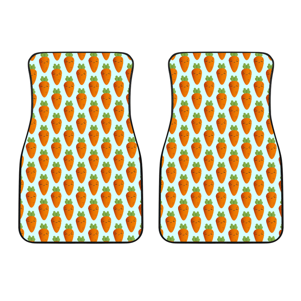 Carrot Pattern Print Design 03 Front Car Mats