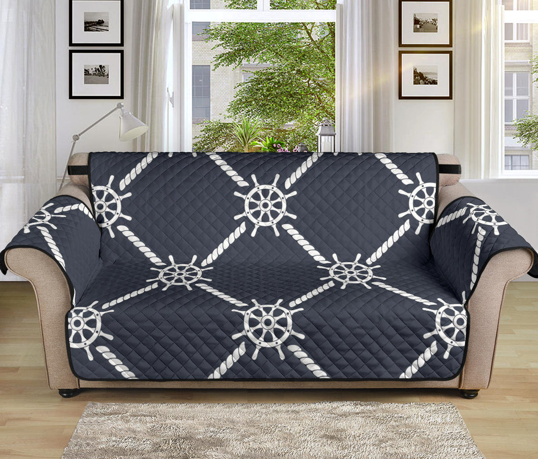 nautical steering wheel rope pattern Sofa Cover Protector