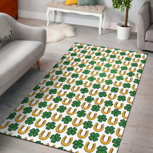 Horseshoes Pattern Print Design 04 Area Rug