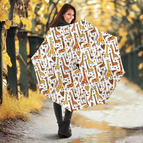 Giraffe Pattern Print Design 04 Umbrella