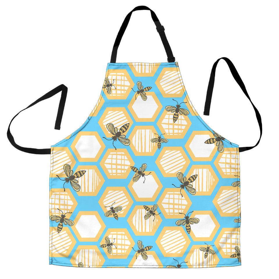 Bee Honeycomb Pattern Adjustable Apron