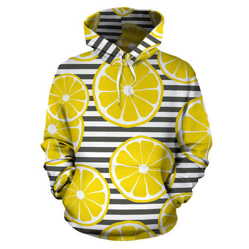 Slice Of Lemon Design Pattern Men Women Pullover Hoodie