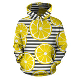 Slice Of Lemon Design Pattern Men Women Pullover Hoodie