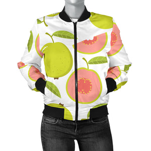 Guava Pattern Women'S Bomber Jacket