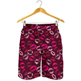 Lips Pattern Print Design 03 Men Shorts