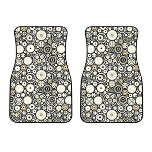 Gear Pattern Print Design 02 Front Car Mats