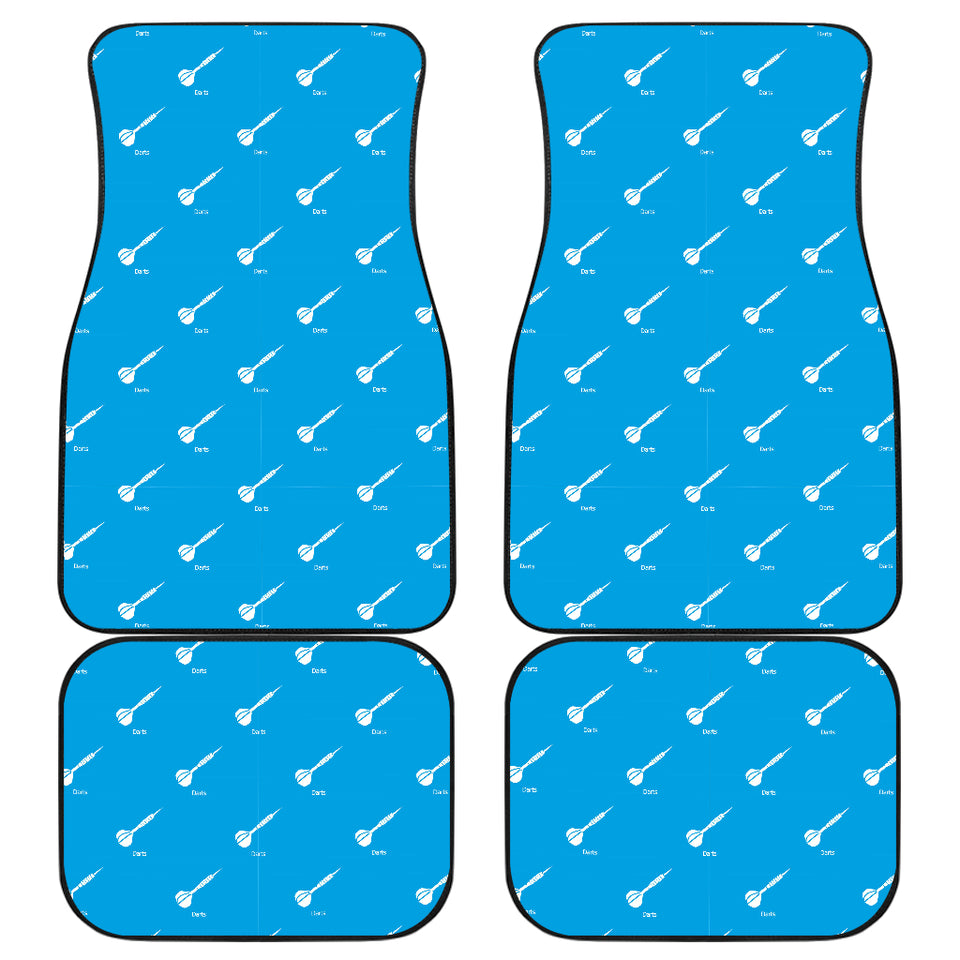 Darts Pattern Print Design 05 Front and Back Car Mats