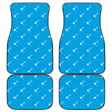 Darts Pattern Print Design 05 Front and Back Car Mats