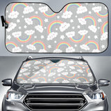Cute Rainbow Clound Star Pattern Car Sun Shade