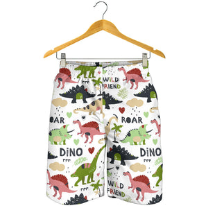 Cute Dinosaurs Pattern Men Shorts
