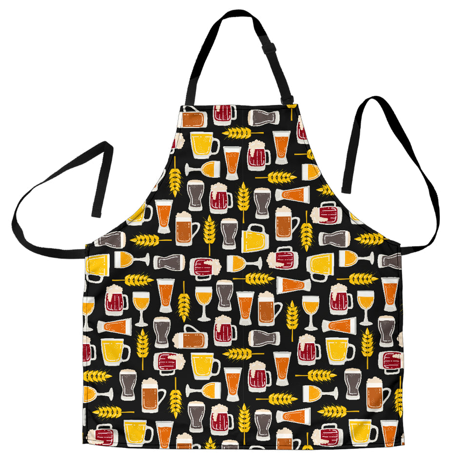 Beer Type Pattern Adjustable Apron
