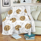 Sketch Style Cookie Pattern Premium Blanket