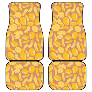 Potato Chips Pattern Print Design 01 Front and Back Car Mats