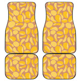 Potato Chips Pattern Print Design 01 Front and Back Car Mats