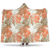 Cocoa Beans Cocoa Tree Pattern Hooded Blanket