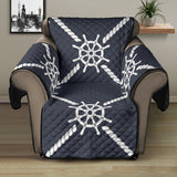 nautical steering wheel rope pattern Recliner Cover Protector