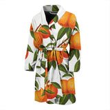 Oranges Pattern Background Men'S Bathrobe