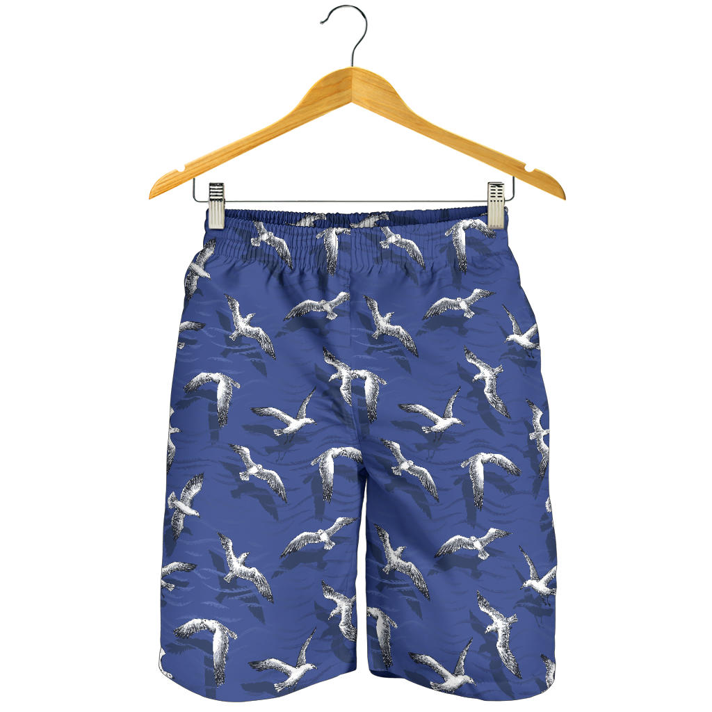 Seagull Pattern Print Design 03 Men Shorts