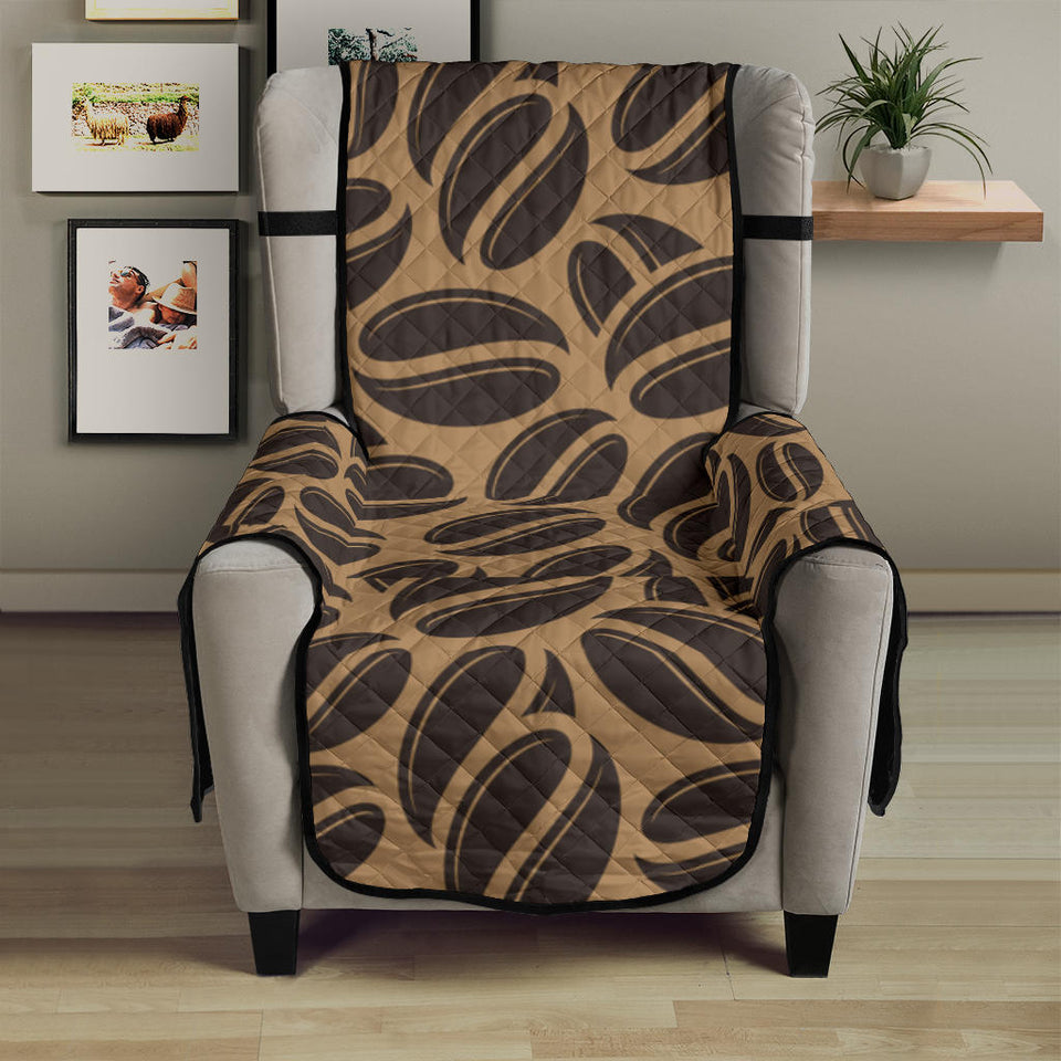 Coffee bean on brown background Chair Cover Protector