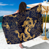 Gold Dragon Pattern Sarong