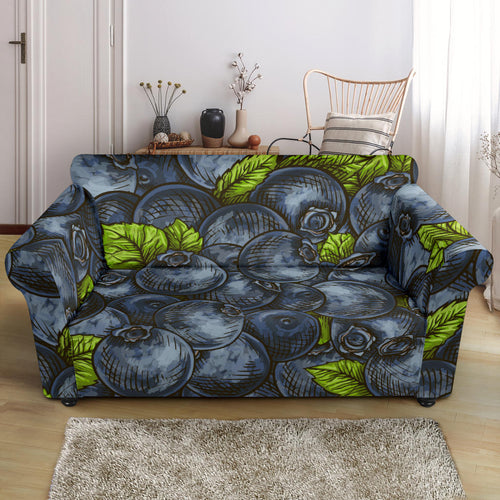 Blueberry Pattern Loveseat Couch Slipcover