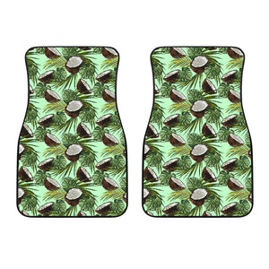 Coconut Pattern Print Design 02 Front Car Mats