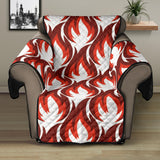 Fire flame symbol design pattern Recliner Cover Protector