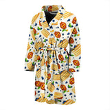 Pancake Pattern Print Design 02 Men's Bathrobe