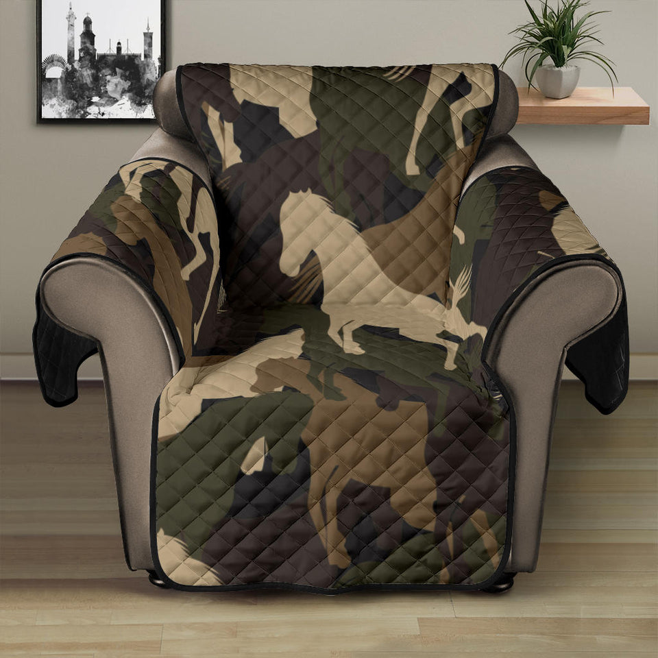 Horse Camo Camouflage Pattern Recliner Cover Protector