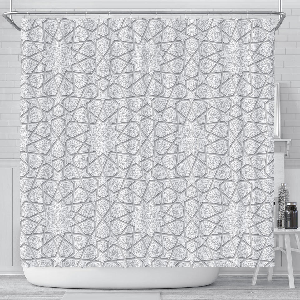 Arabic Star Pattern Shower Curtain Fulfilled In US