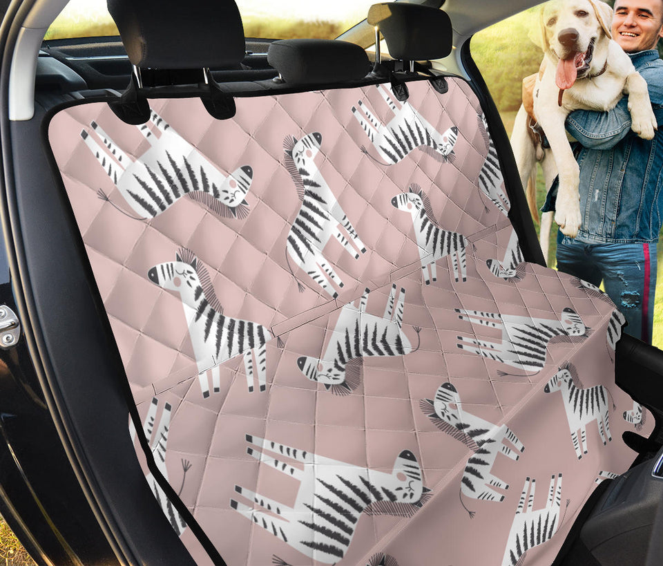 Cute Zebra Pattern Dog Car Seat Covers