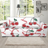 Hand Drawn Cherry Pattern Sofa Slipcover