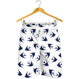Swallow Pattern Print Design 03 Men Shorts