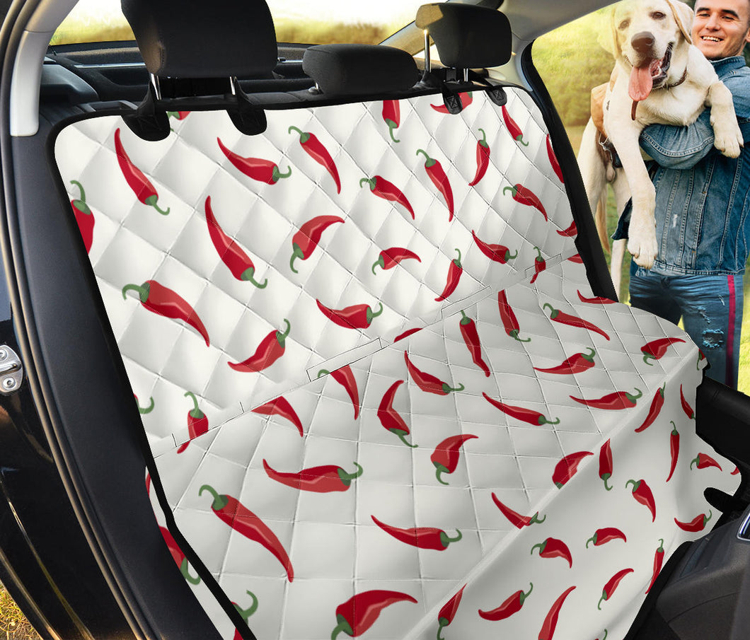 Chili Peppers Pattern Dog Car Seat Covers