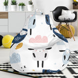 Cute Sleeping Sheep Moon Cloud Pattern Bean Bag Cover