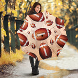American Football Ball Design Pattern Umbrella