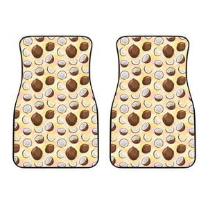 Coconut Pattern Print Design 05 Front Car Mats