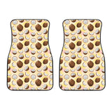 Coconut Pattern Print Design 05 Front Car Mats