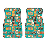 Camera Pattern Print Design 03 Front Car Mats