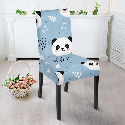 Cute Panda Pattern Dining Chair Slipcover
