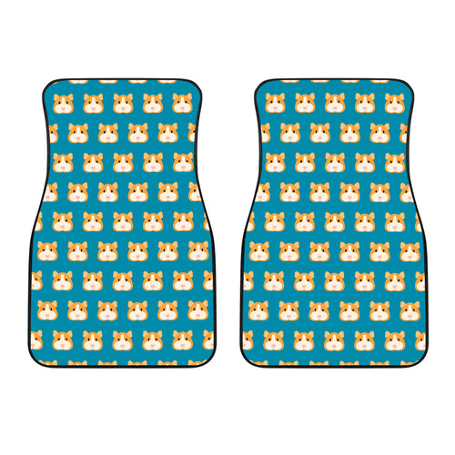 Guinea Pig Pattern Print Design 03 Front Car Mats