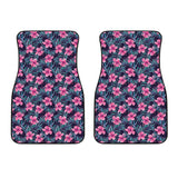 Hibiscus Pattern Print Design 05 Front Car Mats