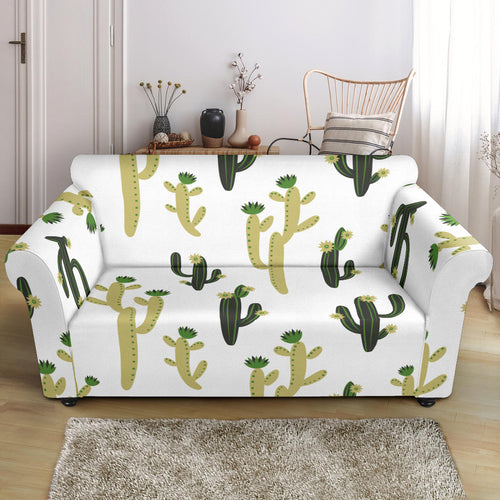 Cute Cactus Pattern Loveseat Couch Slipcover