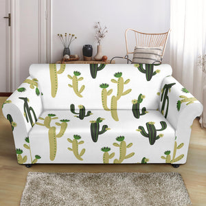 Cute Cactus Pattern Loveseat Couch Slipcover