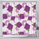 Cute Grape Pattern Shower Curtain Fulfilled In US