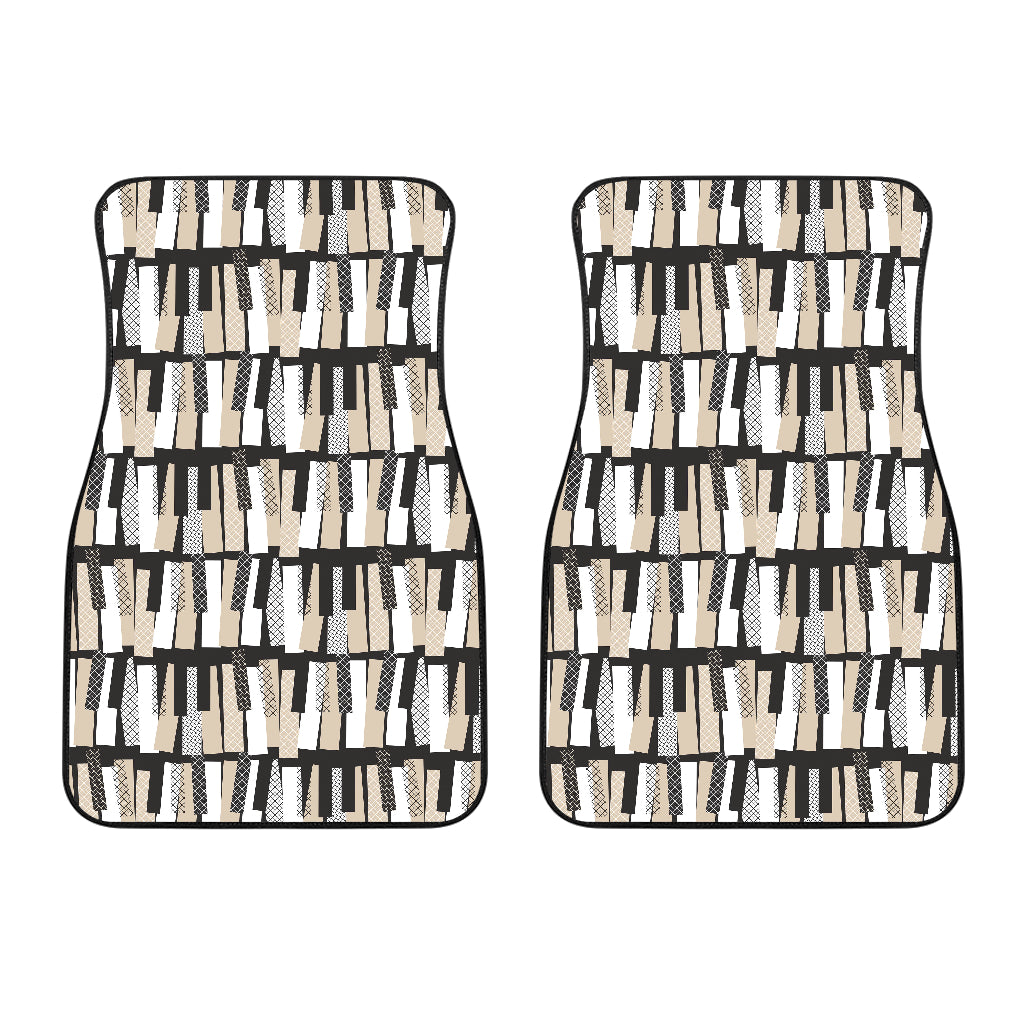 Piano Pattern Print Design 04 Front Car Mats