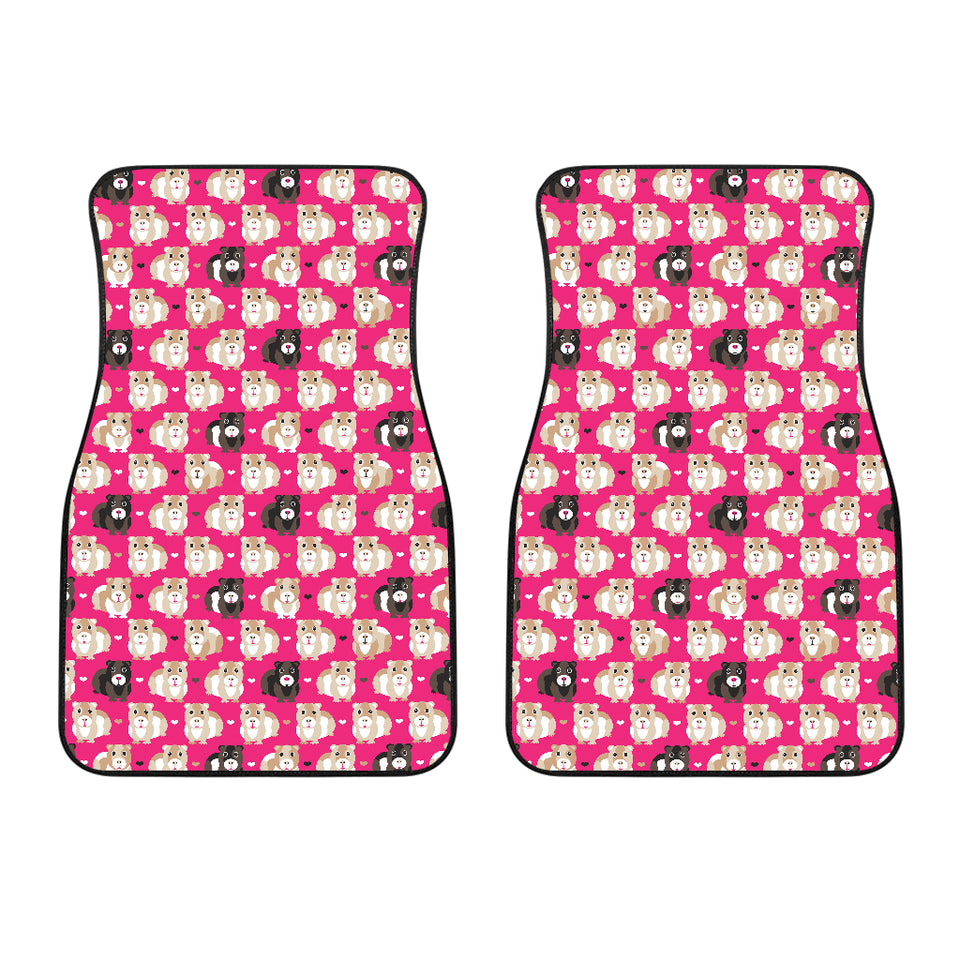 Guinea Pig Pattern Print Design 01 Front Car Mats