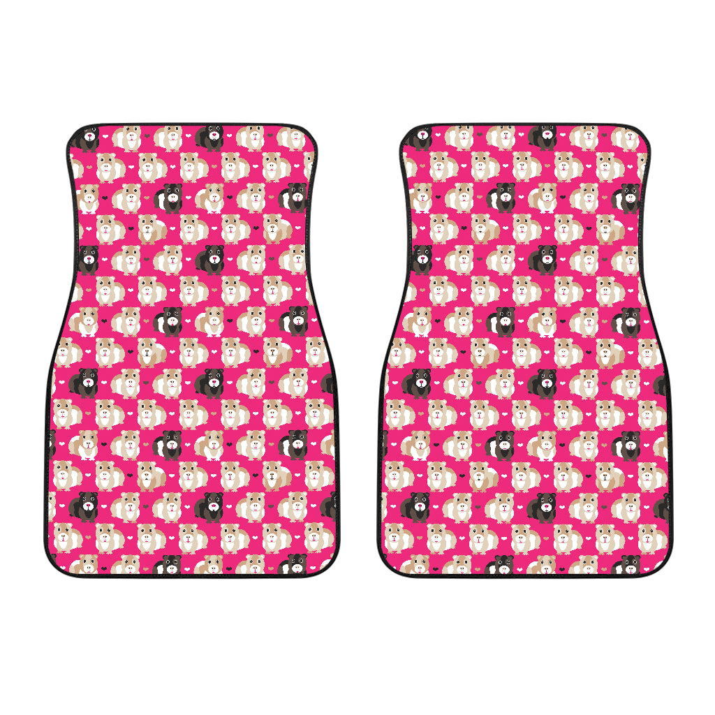 Guinea Pig Pattern Print Design 01 Front Car Mats