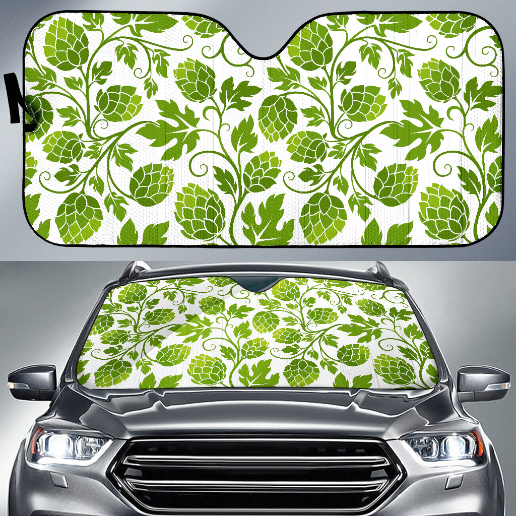 Hop Design Pattern Car Sun Shade