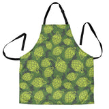 Hop Pattern Hop Cone Background Adjustable Apron